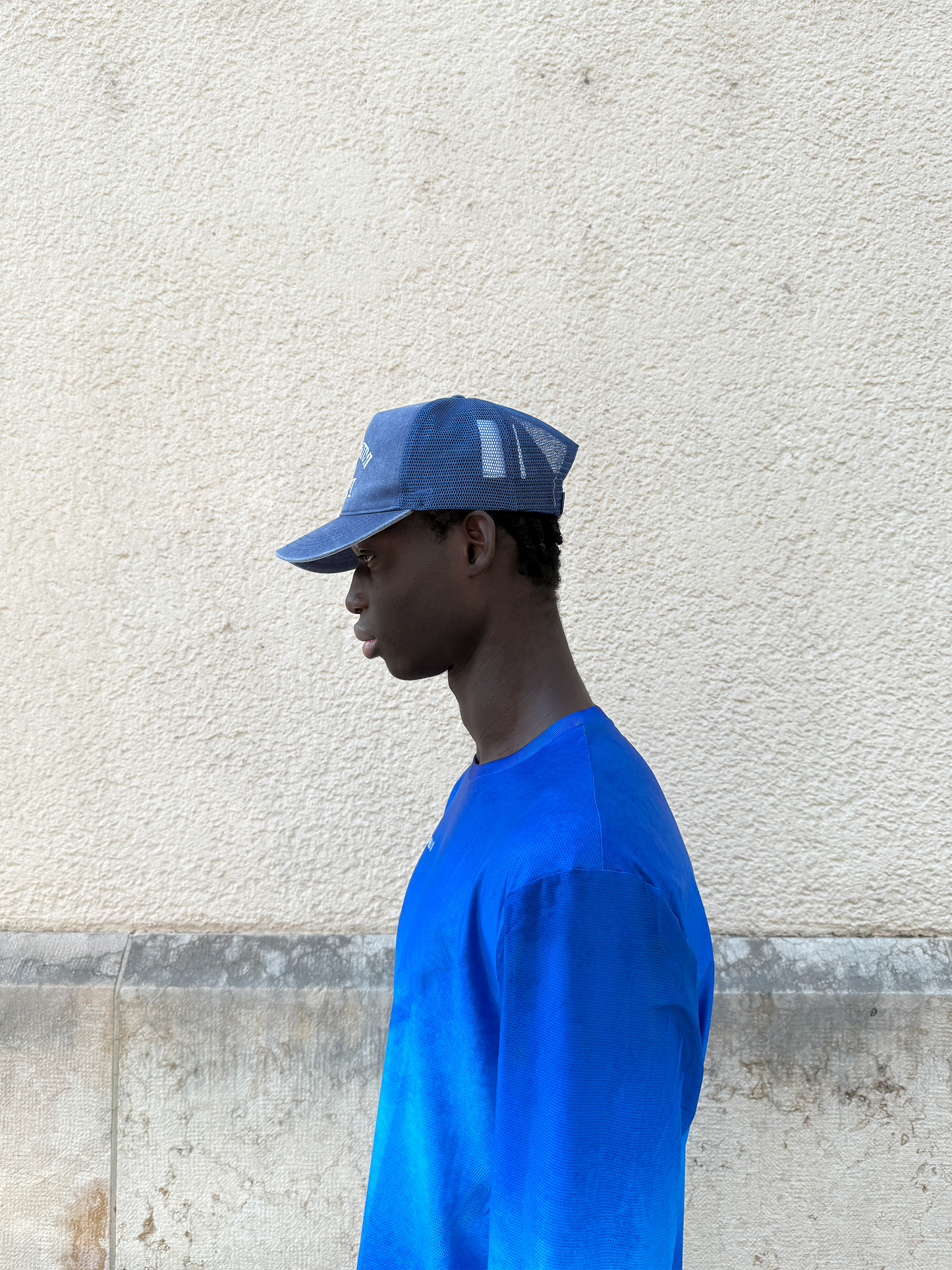 Washed Indigo Mesh Cap