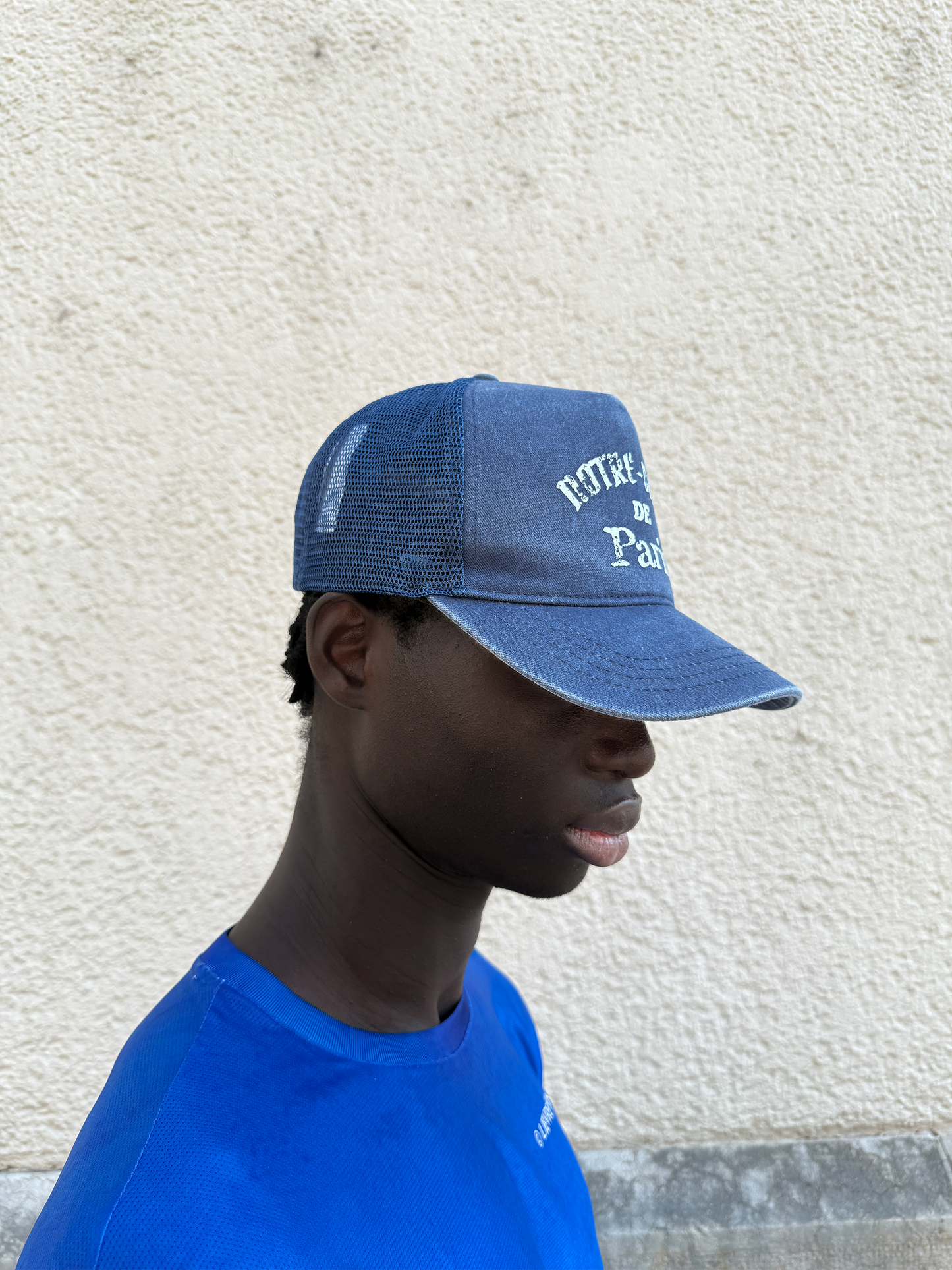 Washed Indigo Mesh Cap