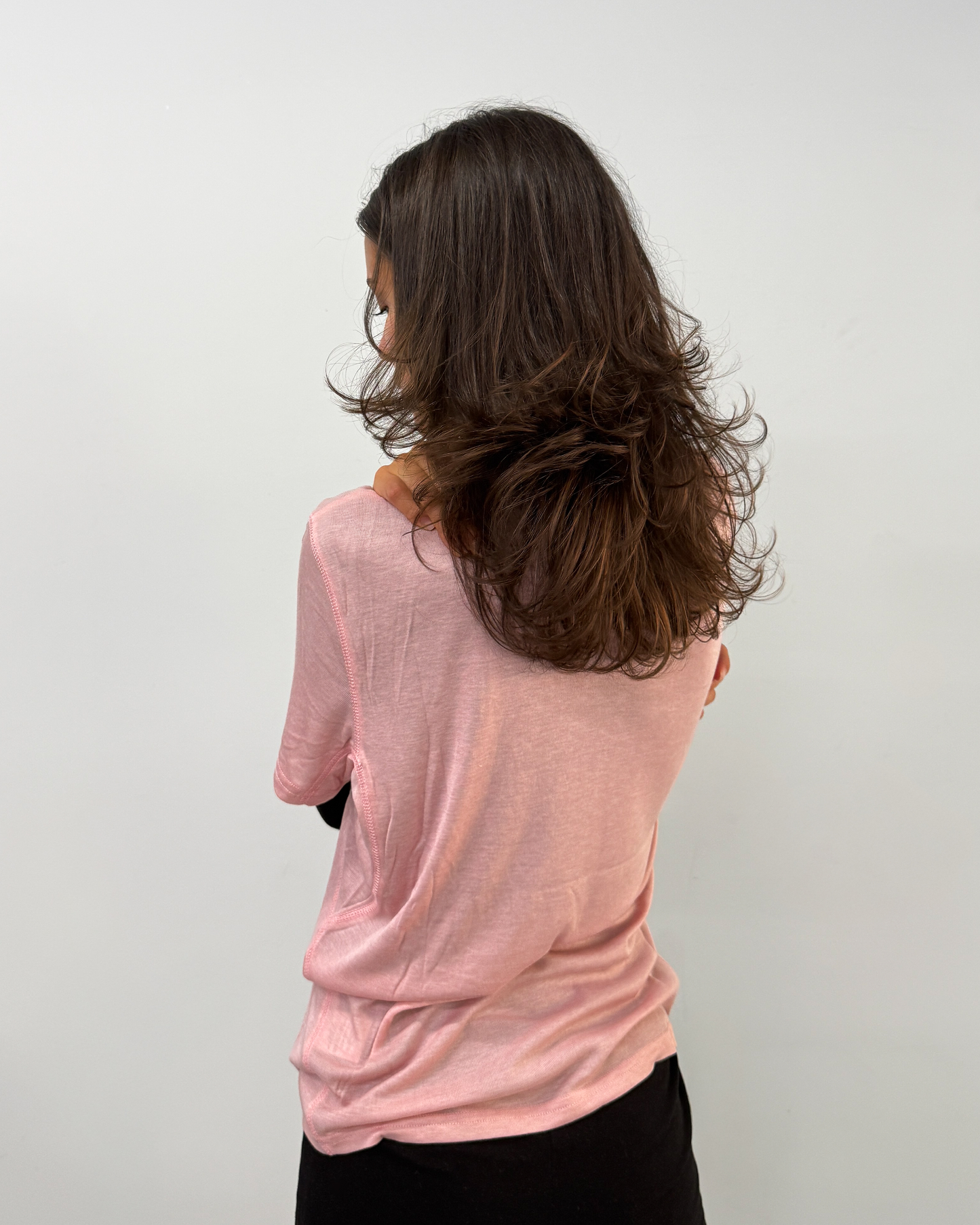 Lyocell Soft Pink T-shirt