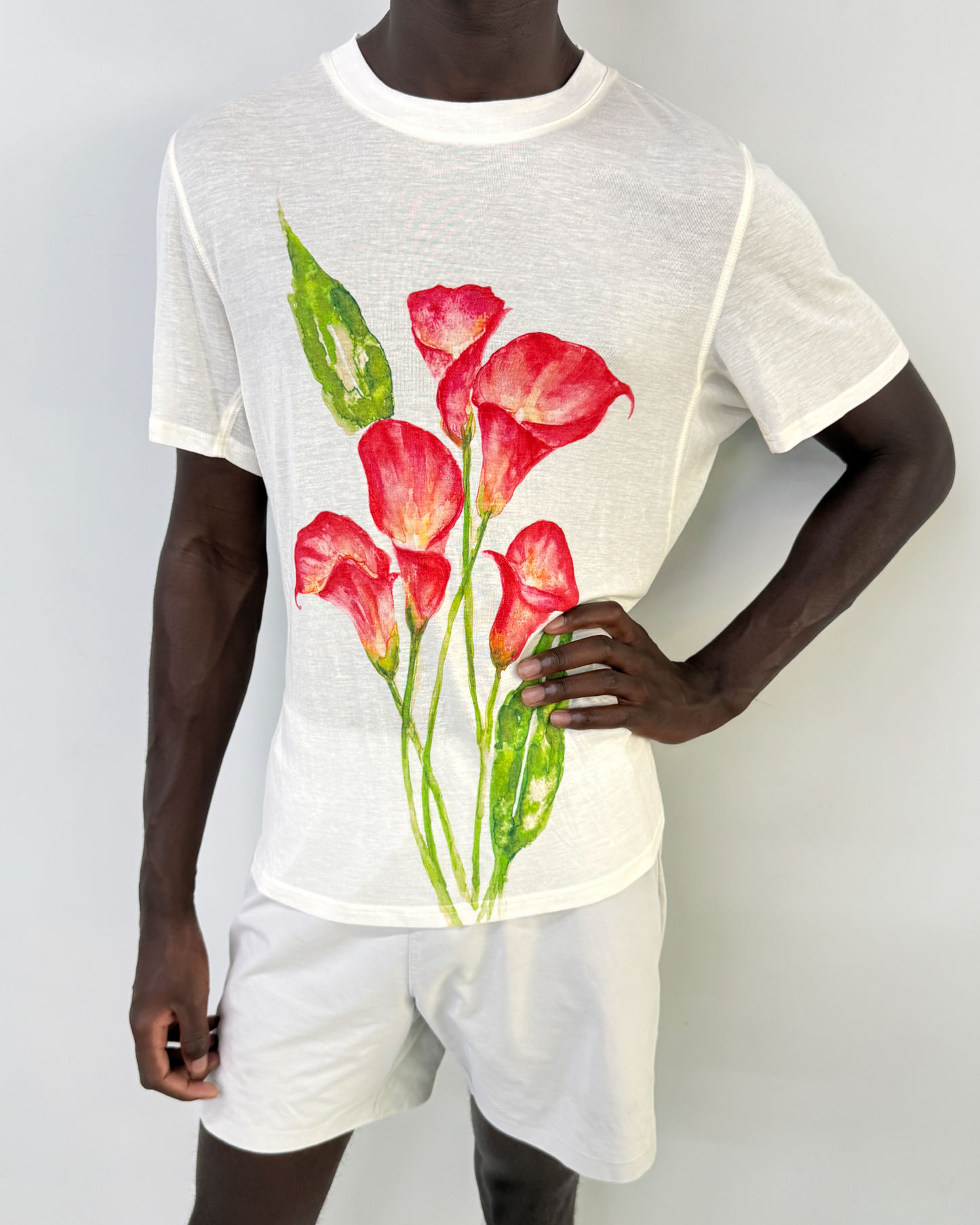 Lyocell Calla lily T-shirt